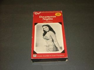 Nights VHS VCR Tape Joan Collins, Louis Jourdan, Joan Fontaine 1953 Re