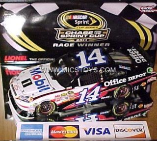 24 2011 Tony Stewart #14 Mobil 1 Loudon Raced Platinum Nascar Lionel