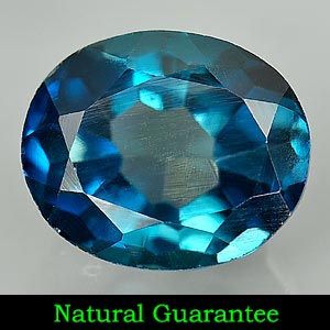 11 Ct Attractive Natural London Blue Topaz Gemstone Oval Shape