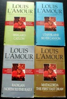 Louis LAmour Lamour 4 Western PB Book Lot 2 in 1 Titles Centennial