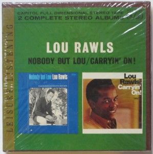 Lou Rawls Reel 2 Albums SEALED Capitol Y2T 2698 Nobody But Lou Carryin