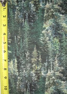 Lookout Peak Pine Tree Elk Wild Wings 100 Cotton Quilt Fabric BTY Yard