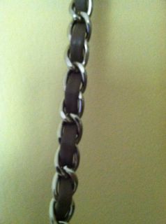 Hype Sue Leather Crossbody Handbag Silver Chain Strap Mink $195