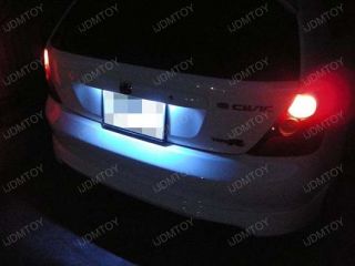 HID White Lexus Style 168 LED License Plate Lights 02
