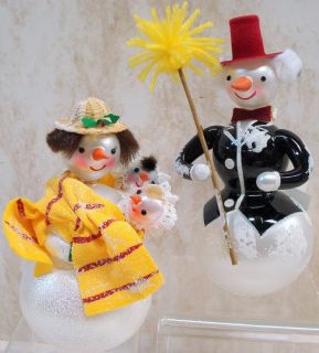 Radko Snow Love Ornament Snowman 1st Christmas 1010399
