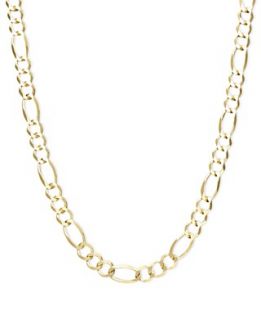 14k Gold Necklace, 22 Figaro Chain (5mm)