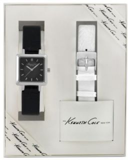 Kenneth Cole New York Watch Set, Womens Interchangeable Gray and Red