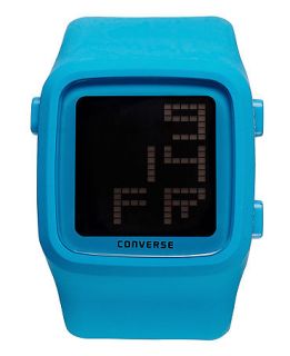 Converse Watch, Unisex Digital Scoreboard Ocean Blue Silicone Strap