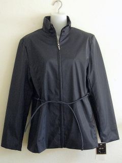 JLC New York Womens Rain Jacket Coat s Navy Blue New