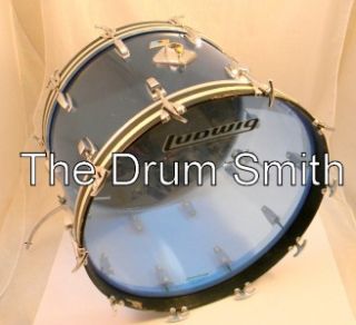 Ludwig Blue 1976 Vistalite 14 x 22 Bass Drum 