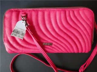 Flamingo Pink Jessica Simpson Faith Clutch Crossbody Shoulder Handbag