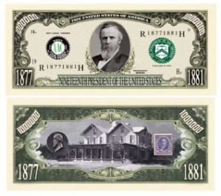 Rutherford B Hayes Million Dollar Bill 5 $2 50