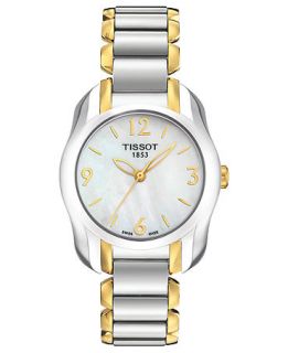 Tissot Watch, Womens Swiss T Wave Two Tone Stainless Steel Bracelet