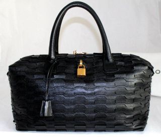 Marc Jacobs LG St Marks Ludlow Black Leather Boston Bag Satchel