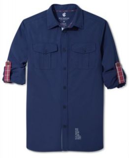 Rocawear Shirt, Pinstripe Rugby   Mens Casual Shirts