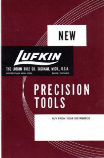 Lufkin Precision Tools Catalog No 8 Plus 2 Lufkin Brochures