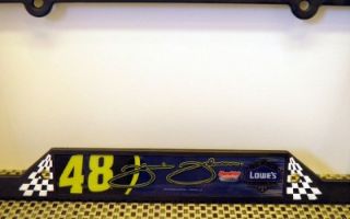 NASCAR Jimmie Johnson Plastic License Plate Frame Made in USA