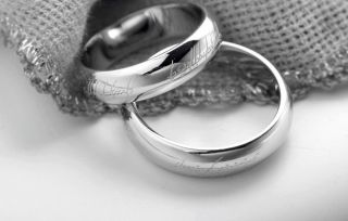 Popular Classic LOTR Titanium Steel Band Wedding Ring Width 3mm Size