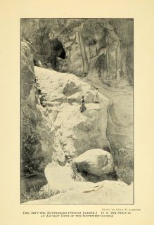 Ancient Acoma Town Charles F. Lummis Geology ORIGINAL HISTORIC IMAGE