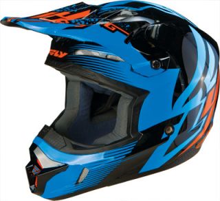 2013 Fly Racing Kinetic Inversion Adult Helmet Blue Black SM XXL