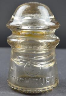 Vintage Lynchburg No 10 Clear Glass Insulator Collectible Paperweight