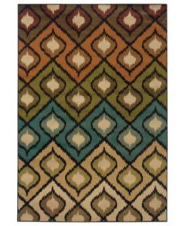 Sphinx Area Rug, Odyssey 5990R Rust/Brown 23 X 76 Runner Rug