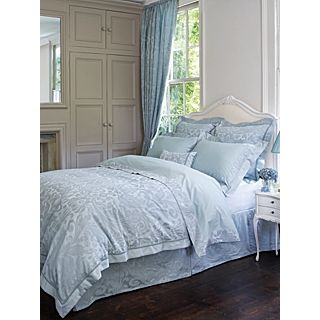 Marianne double duvet cover in teal   