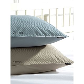 Christy Diamond bed linen range in stone   