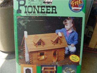 Pioneer Real Log Cabin Dollhouse Dura Craft New SEALED