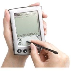 Palm M500 PDA eBook Reader w USB AC Cradle Sync Cable Bundle