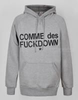 New Comme Des Fuckdown Hooded Sweatshirt Graphic Hoodie Black Gray M L
