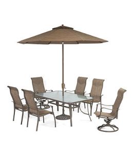 Oasis Outdoor Patio Furniture, 12 Piece Set (72 x 42 Dining Table, 4
