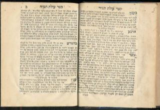 Salonika 1854 Kabbalah Prayers Rabbi Chaim Vital [Judaica hebrew book