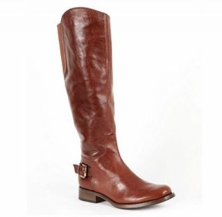Guess Lurie Tall Riding Boots Brown Leather 9 M New in Box $189