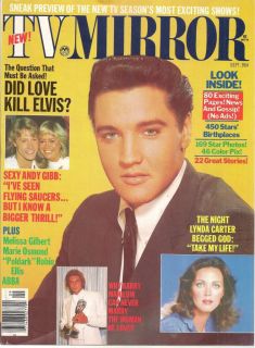 TV Mirror Magazine Did Love Kill Elvis Presley? September 1978