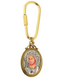 Vatican Key Chain, Gold tone Key and Charm Key Chain   Fashion Jewelry