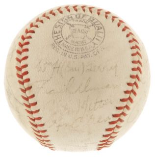 Mel Ott 1940 NY Giants Team Auto Baseball PSA DNA LOA Autograph BB
