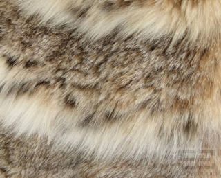 Designer Cream Brown Lynx Fur Stole
