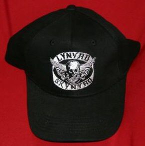 Lynyrd Skynyrd Hat Biker Logo Black Size Large XL New