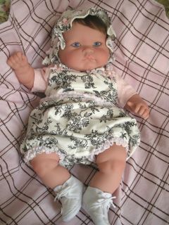 Reborn Berenguer Baby Girl Doll *Madeline in Toile Boutique Layette