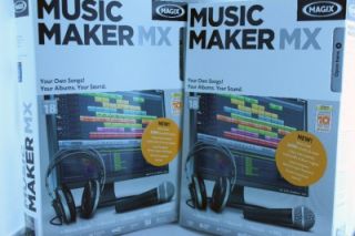 Magix Music Maker MX 18 PC Music Software Brand New SEALED Box