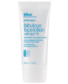 Bliss Fabulous Face Lotion SPF 15   Skin Care   Beauty
