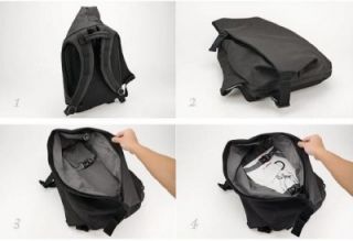 Coteetciel Rucksack for MacBook Pro 17 Black Trendy Backpack New