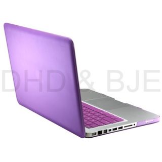 in 1 Purple Hard Case for MacBook Pro 13 Keyboard Cover LED Screen