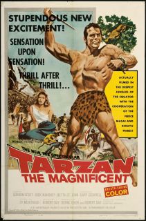 Tarzan The Magnificent 1960 Original U s One Sheet Movie Poster