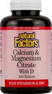 Natural Factors Calcium Magnesium Citrate Plus D 180TAB
