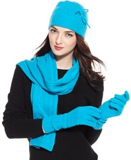 Charter Club Scarf, Hat & Gloves, Cable Knit Scarf, Cuff Hat & Gloves