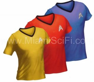 2009 Star Trek Movie Costume Uniform Shirt Sciences Blue M RARE