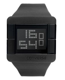 Converse Watch, Unisex Digital High Score Black Silicone Strap 47mm