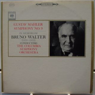 Walter Mahler Symphony 9 2 LP Vinyl M2S 676 VG